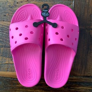 Crocs Electric Pink Slides